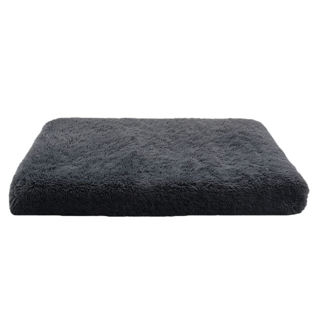 MISSMAO Plush Pet Cat Beds Cushion Mattress, Soft Warm Dog Mat Pad for Small Medium Large Dogs Puppy Mat Pad Blanket Dog Cats Mat with Anti-Slip Bottom,Grey,XXL(120x80x10cm)