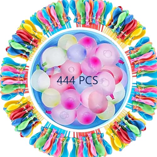 444 Peças de bombas de água de enchimento rápido, bombardeio de água com balão de ar de água autocuidas para festa de festa de aniversário