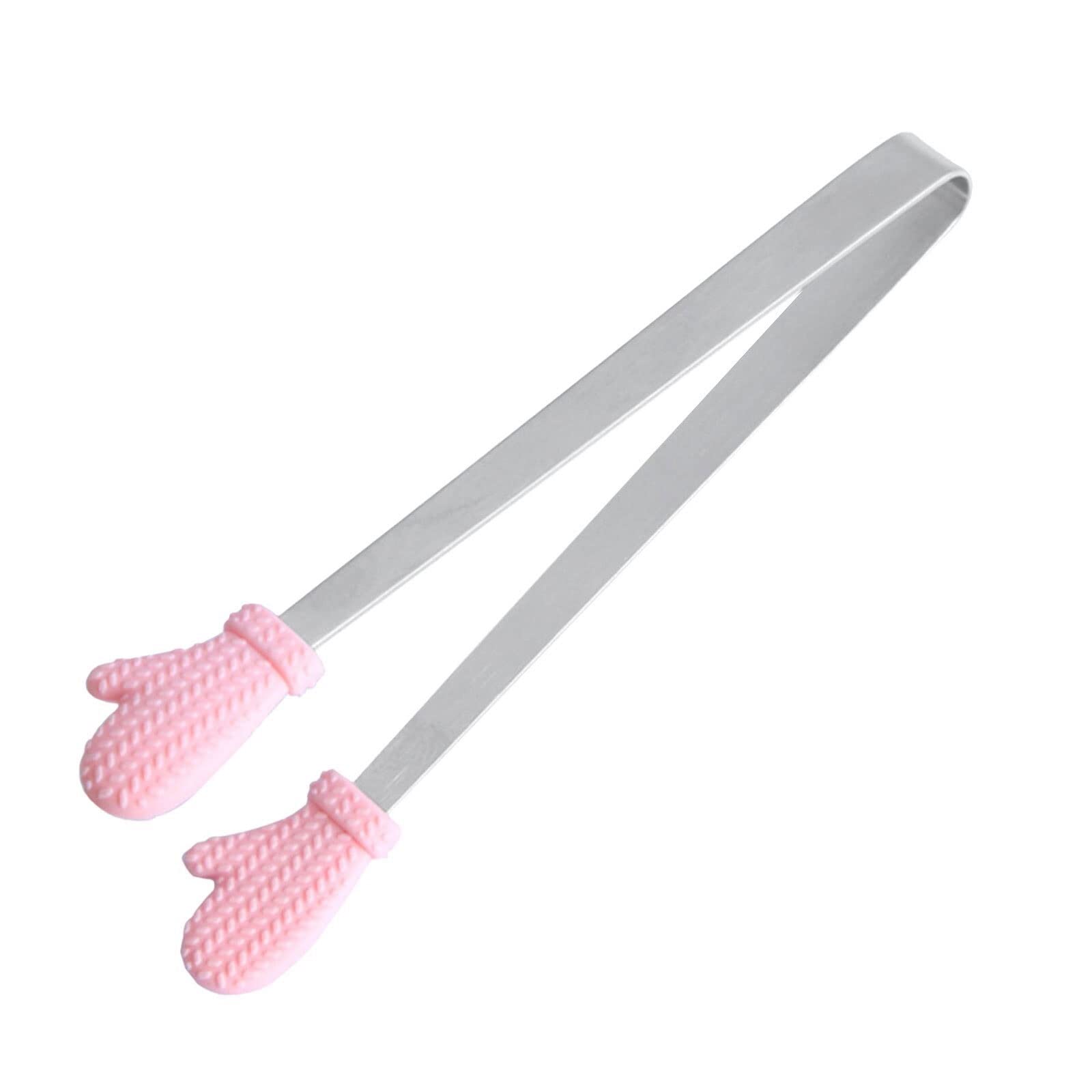 Pinces Palm Silicone Clip Poignée en Acier Inoxydable Pinces en Silicone Gadgets De Cuisine pour Glaçon Épices Sucre Barbecue Dropshiping