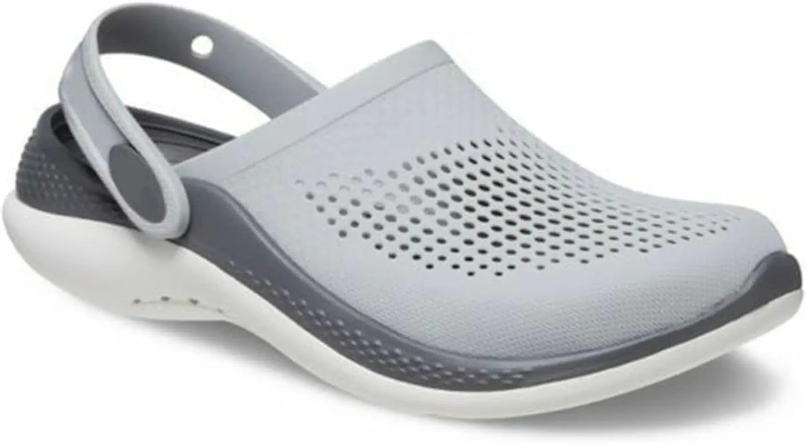 Unisex Lightweight EVA Clogs for Men & Women | Breathable Slip-On Garden Clogs | Anti-Skid Comfortable Walking Sandals with Adjustable Back Strap | Casual Indoor Outdoor Footwear | Black Grey-picture-46