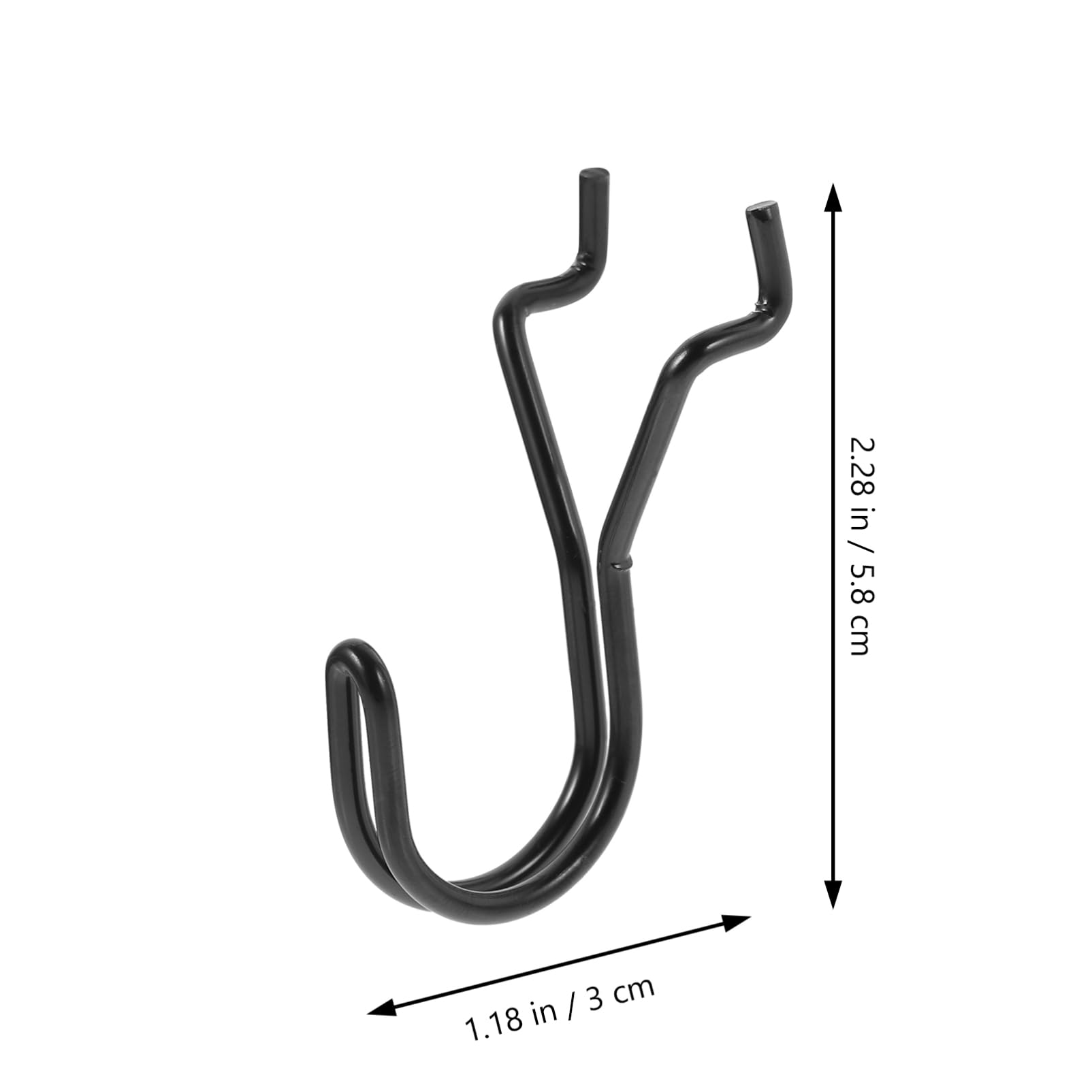 ERINGOGO 5Pcs Type Pegboard Hooks Heavy Duty Metal Hangers for Keys Tools Jewelry Compatible with Pegboards Easy to Install Non Slip Design