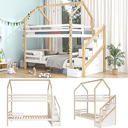 Ins und aus dem Bett kommen,Doppelbett,Kinderbett in...