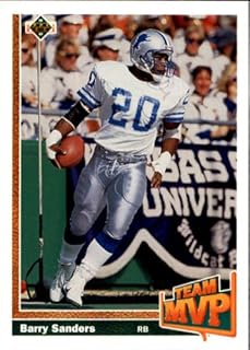 1991 Upper Deck Football Card #458 Barry Sanders