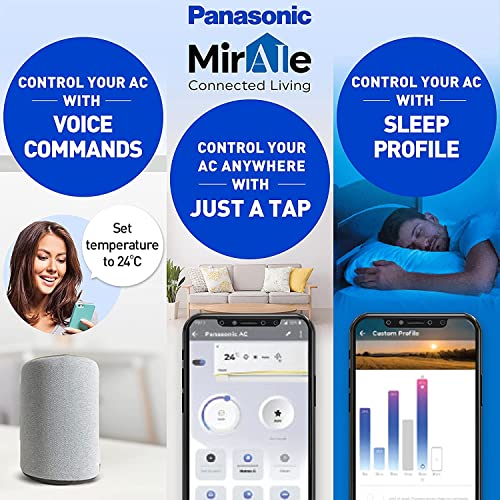 Image of Panasonic 1.5 Ton 5 Star Wi-Fi Twin-Cool Inverter Split Air Conditioner (White)