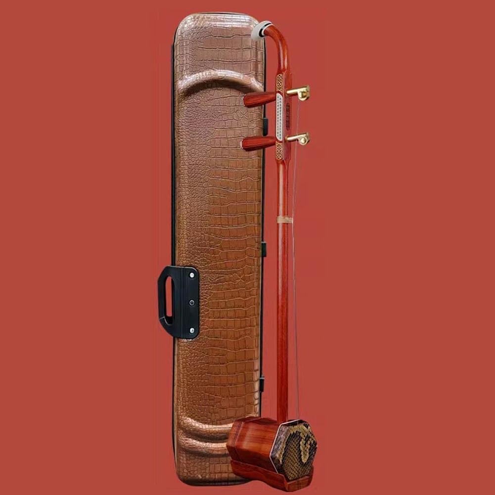 Erhu In Legno Di Palissandro Cinese, Strumento Musicale A Due Corde Simile A Un Violino, Con Accessori Inclusi. Adatto A Musicisti Professionisti.(Red-C)