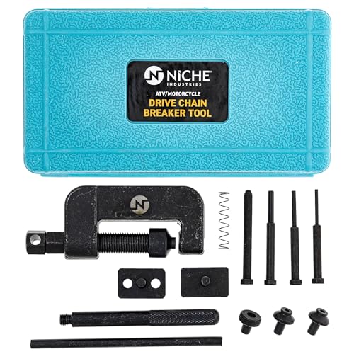 Image of NICHE Chain Cutter Breaker Rivet Tool Kit for 25 to 630 ATV Bike Motorcycle Chains 13-Piece Set with Carrying Case