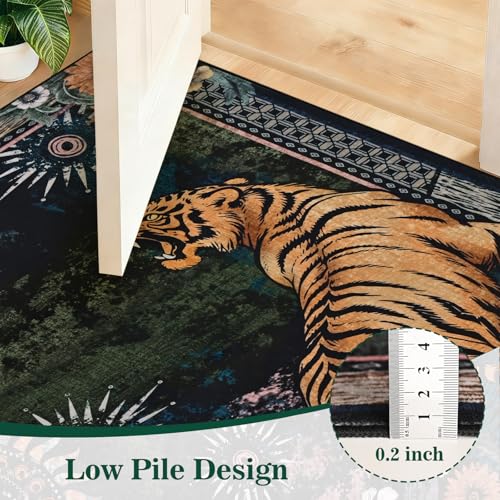 Tapete Boho Yinhua Tiger 9x12 Antideslizante Lavable miniatura 7