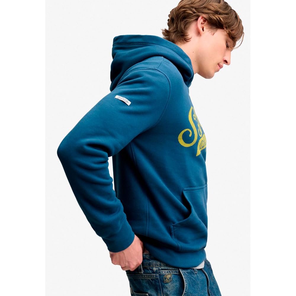 Superdry Sudadera con Capucha Vintage Script M