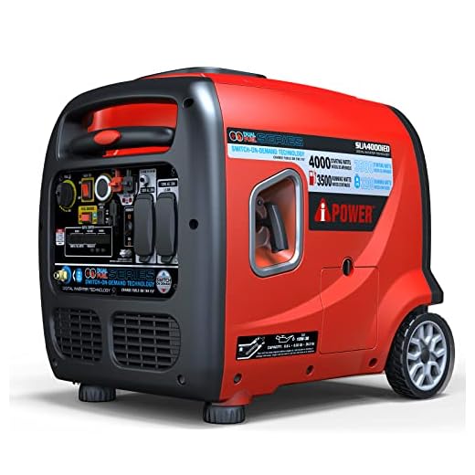 A-iPower SUA4000iED 4000 Watt Portable Inverter Generator Gas & Propane Powered, Small with Electric Start RV Ready for Camping, Tailgate, or Home emergency