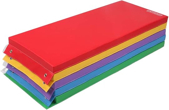 JOYMOR Upgrade 2-Inch Thick Hanging Rest Mat, 5-Pack Daycare and Preschool Portable Toddler Mat, Nap Mat with Name Tag Holder, Sleeping Floor Mat, Great for School, Daycare, Travel, and Home