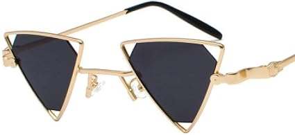 FRGTHYJ Occhiali da Vista Triangolo Vintage Occhiali da Sole Donna Uomo  Montatura in Metallo Nero Rosso Giallo Rosa Occhiali da Sole Occhiali da  Sole Retro tonalità Occhiali Neri : Amazon.it: Abbigliamento