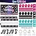 OurWarm 130 Pcs Tik Tok Birthday Party Decorations, Music Happy Birthday Decorations, Tiktok Party Theme Party Supplies Includes Happy Birthday Banner, Balloons Arch, Tablecloth for Birthday Decor
