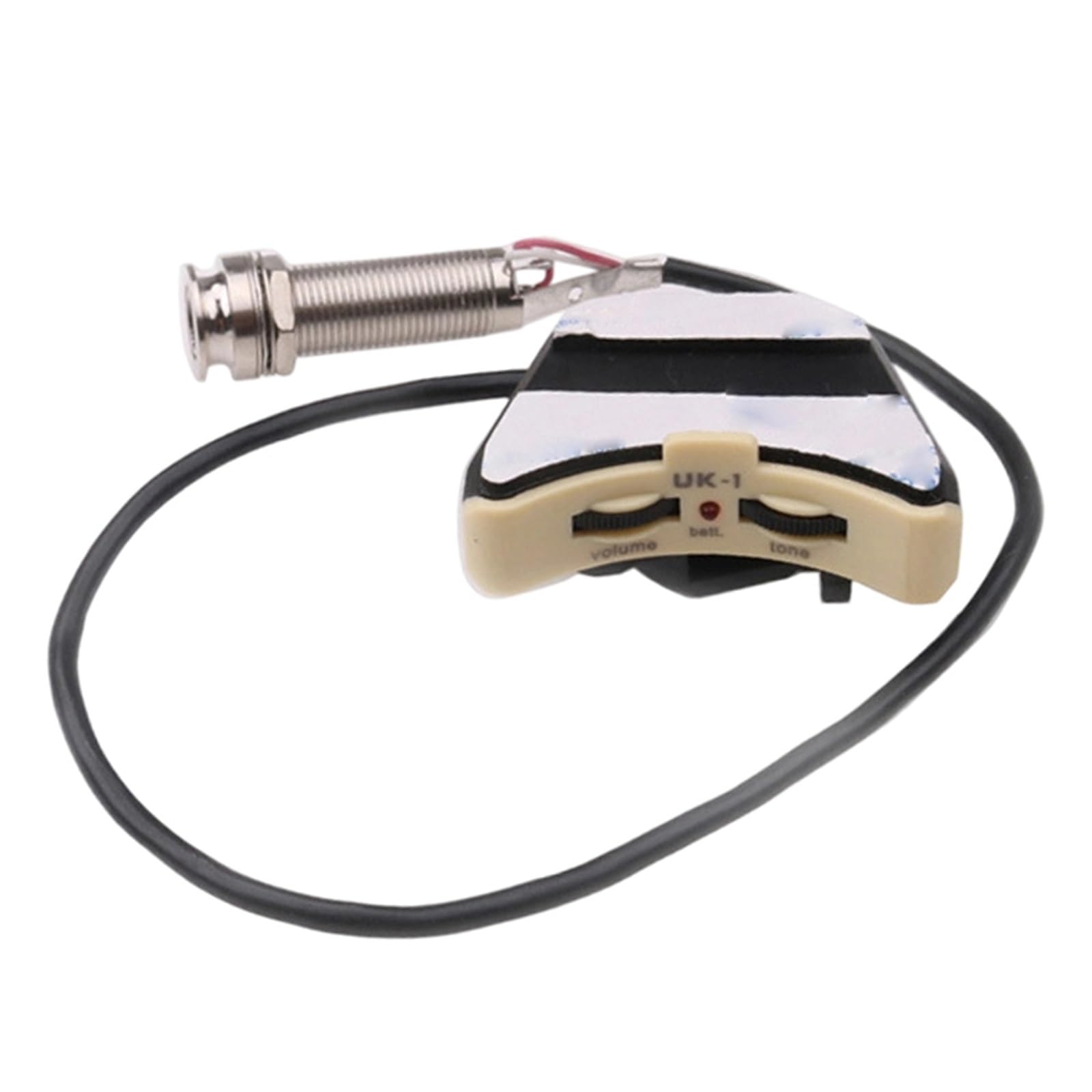 Pickup Per Buca Sonora Dell'ukulele Con Controllo Del Volume E Del Tono Con Piezo Sottile In Argento Parti Per Ukulele Accessori Per Strumenti Musicali