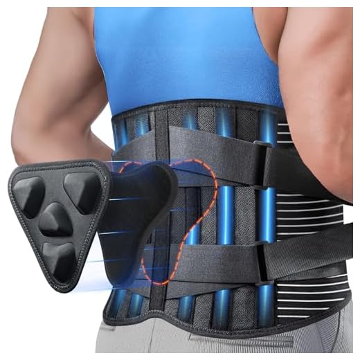 CAMRIER Back Brace for Lower Back Pain Relief with 3D Lumbar Pad, 6X Back Support Belt With Alternative Strips for Men/Women, Soft Breathable Mesh Fabric Lumbar Support for Herniated Disc, Sciatica