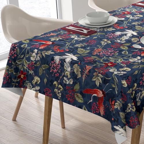 Home Direct Nappe Anti-Taches Hydrofuge Polyester Facile d'entretien Rectangle Rectangulaire 140 x 180 cm