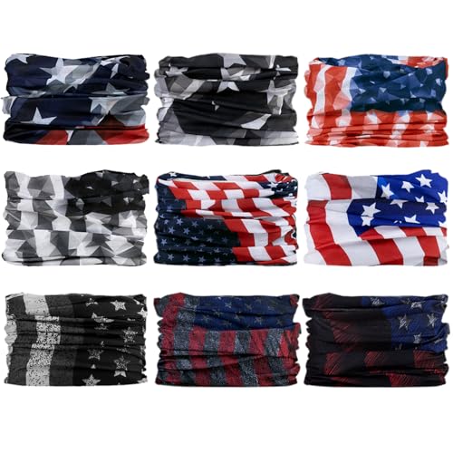 Image of Neck Gaiter for Men Women Headwear Bandana Head Wrap Face Scarf Mask Cover Warmer Balaclava-Seamless & Versatile