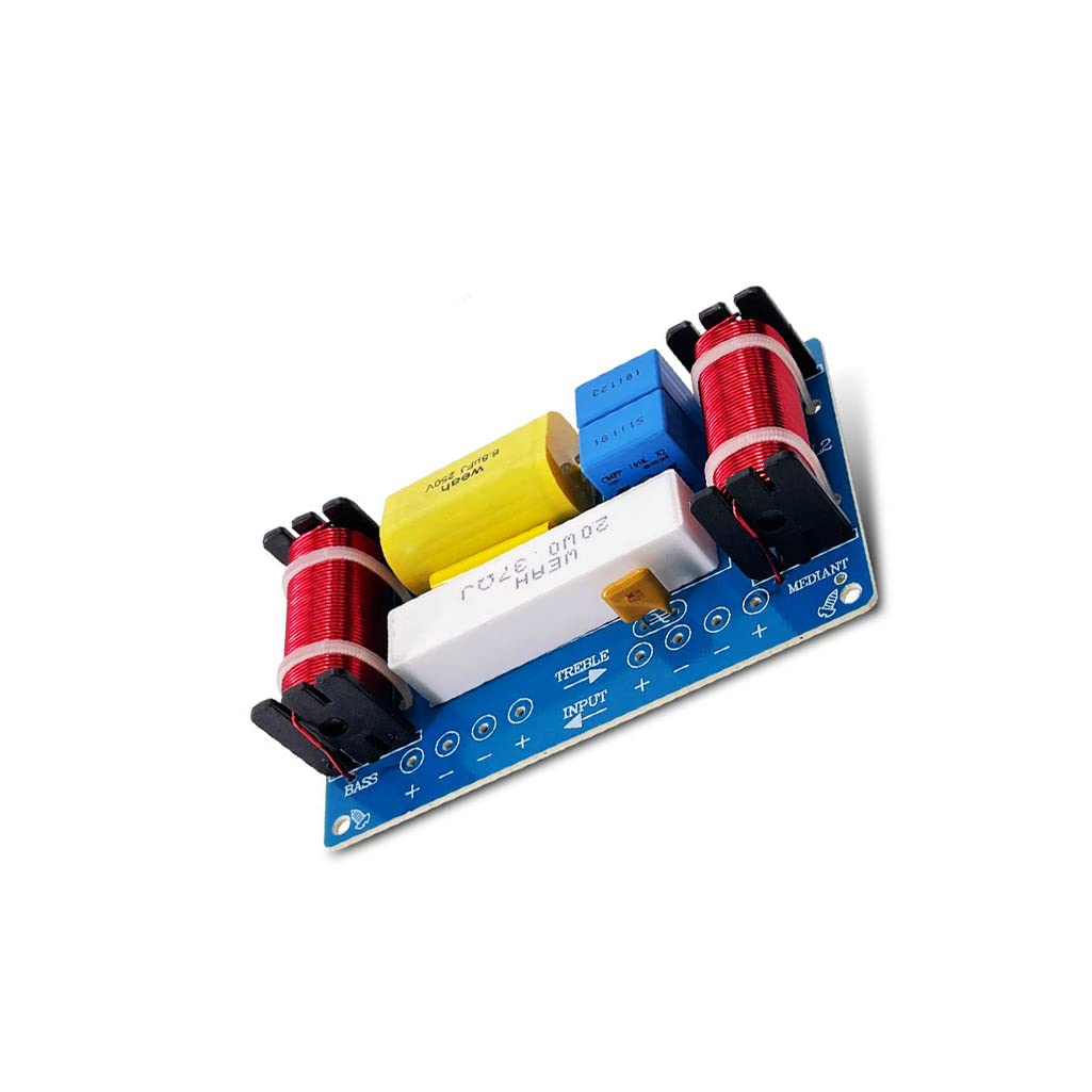Altoparlante da 120 W Crossover Crossover a 3 Vie Alto Medio Basso Frequenza Crossover 980Hz / 5000Hz per Hi-Fi Altoparlante da scaffale Altoparlante Centrale,USB Connection
