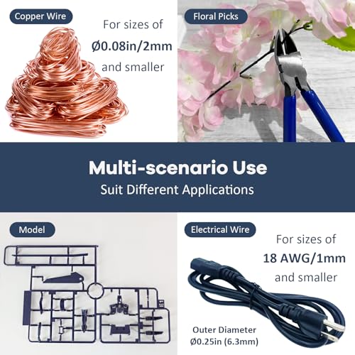 Image of Wire's Cutting Side Cutting Pliers - Diagonals Cuting Pliers, Flushes Cutters's, Small Wire's Cutterr for Crafting, Side Cutterr for Crafting, Jewelry, Soft Copper Wire, Floral. etc. (6 inch)