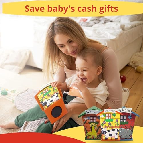 Image of Artlicious 3 pcs Wooden Piggy Banks for Kids, Savings Challenge Box, Cashbox,Cash Vault Wooden Savings Box Coin Banks - Return Gift for Kids Birthday Age 6-10 (Pack of 3)