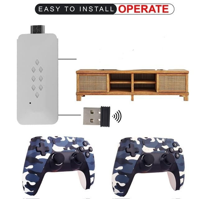 Image of M22 Special Edition Retro Game Console | Wireless Controller Gamepad | 52 Emulators, 30,000+ Games | 1080P HD Output | 64GB Storage | TV Stick Console for All Ages