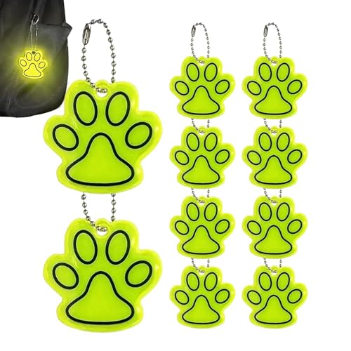 Genérico Llavero Colgante - Colgante Reflectante,Llavero En Forma De Pata,Para Escuela Viaje Desplazamiento Mochila Adolescentes Adultos Mujeres Ninas