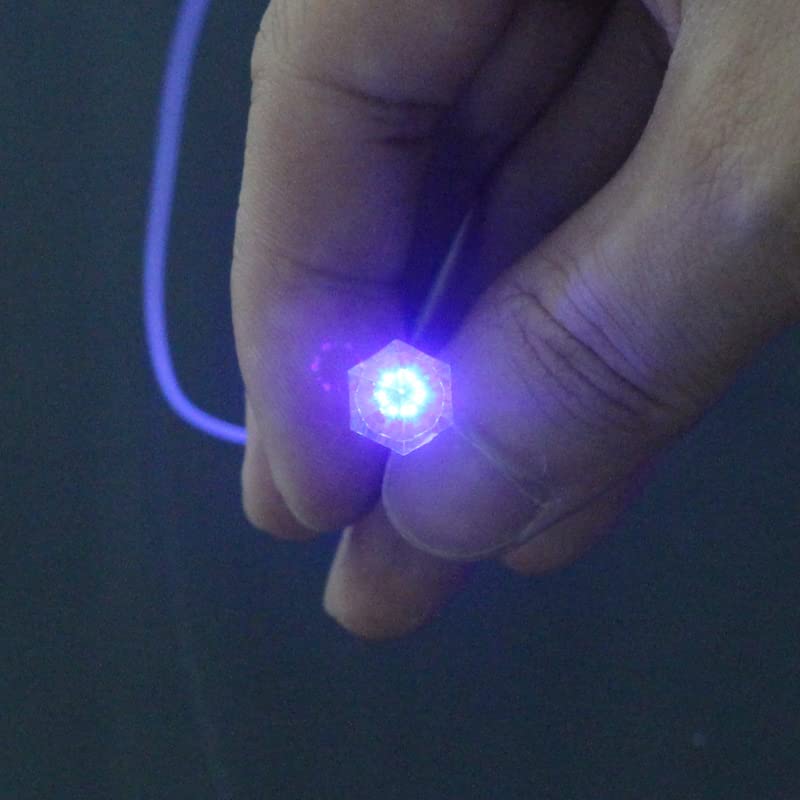 100pcs Acrylic Pointed Crystal End Fixture For Fiber Optic Lighting Star Ceiling/Wall Lights