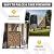 Rosefray 4ft Firewood Rack Cover, Heavy Duty 600D Oxford Waterproof Weather Resistant Indoor Outdoor Storage Wood Cover for Log Holder Blackgry