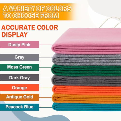 Image of XSEINO Antique Gold Large Felt Fabric 36 inch X 36 inch(1 Square Yard), 1.4 mm Thick Soft Felt Fabric Sheet for Crafts, Yellow Series Colors Soft Nonwoven Fabric, Fit for Decoration, Sewing, DIY Crafts