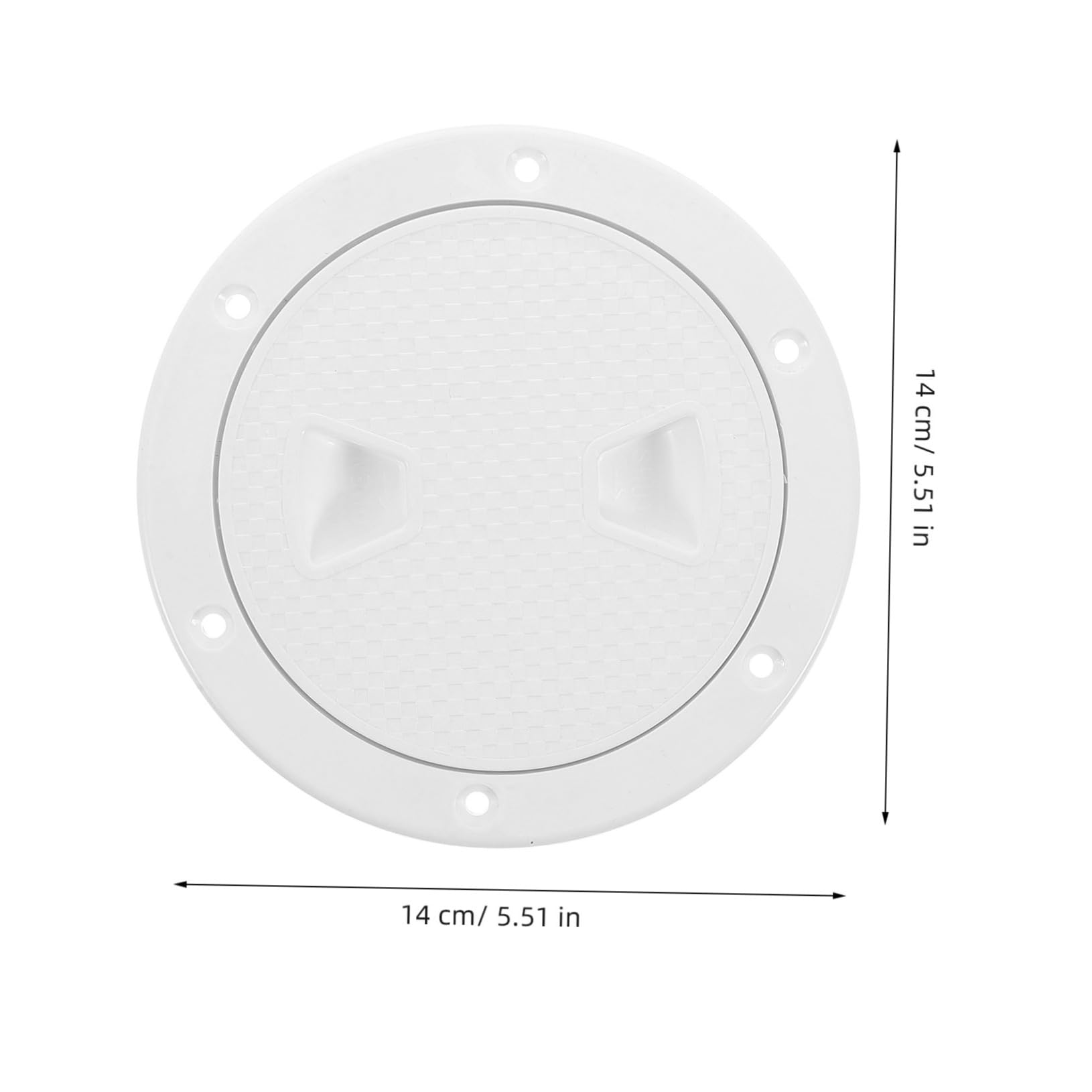 Happyyami Convenient Hatch Cover for Boat Deck Round-Shaped Yacht Deck Hatch Cover Abs Material