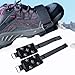 clinmday Crampons for Boots,Anti-Slip Shoe Cover Crampon,Traction Cleat Anti-Skid Traction Grip Spikes 5 Point Walking on Snow Ice Shoes and Boots Cleats for Hiking 2pcs