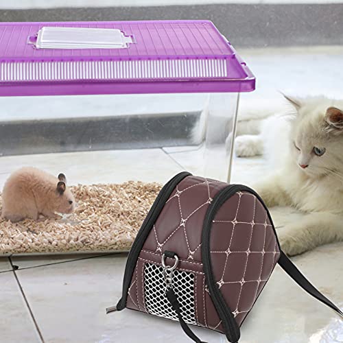 POPETPOP Hamster Carrier Travel Kooi Kleine Dier Carrier Lichtgewicht Ademend Reizen Kooi Draagbare Slapen Bed Voor… - Image 7