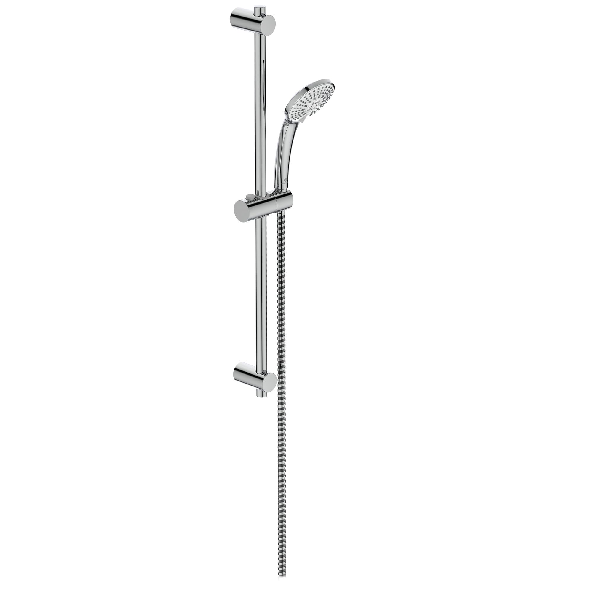 Ideal Standard Idealrain Combinazione doccia Ideal Standard Idealrain con asta doccia, a risparmio idrico, soffione con tre getti, flessibile doccia 1750 mm – cromato (312x723 mm)