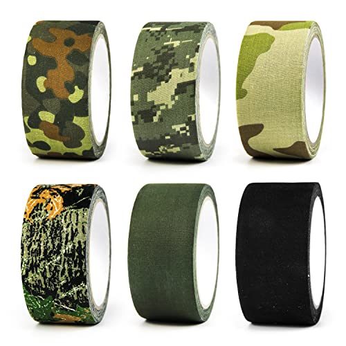 Image of 1 Roll Camo Tape No Residue, Camouflage Duct Stealth Tape, Waterproof Camo Cloth Tape 1.97 inch x32.8ft for Outdoor Hunting Camping