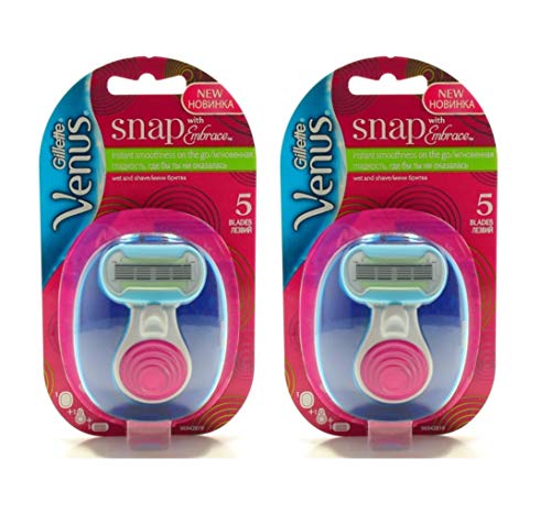 Venus Snap Razor with Embrace Refill Blade (2 Pack)