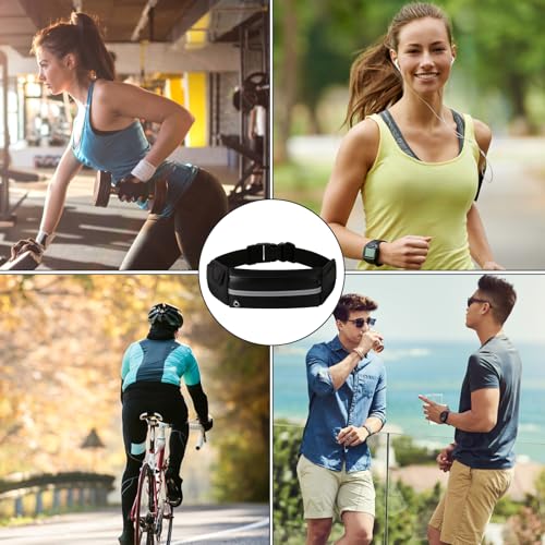 Laufgürtel mit Handyfach – Laufgürtel Handy – wasserdichte Handytasche für Damen & Herren – Running Belt mit Verstellbarem Gurt – Lauftasche als Jogging Zubehör