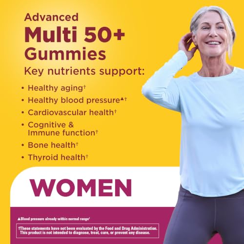Nature Made Advanced Multivitamin Gummies 50+ for Women, 84 Multi Vitamins - image 3