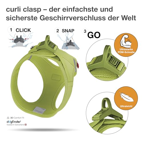 Vest Harness curli Clasp Air-Mesh Lime M