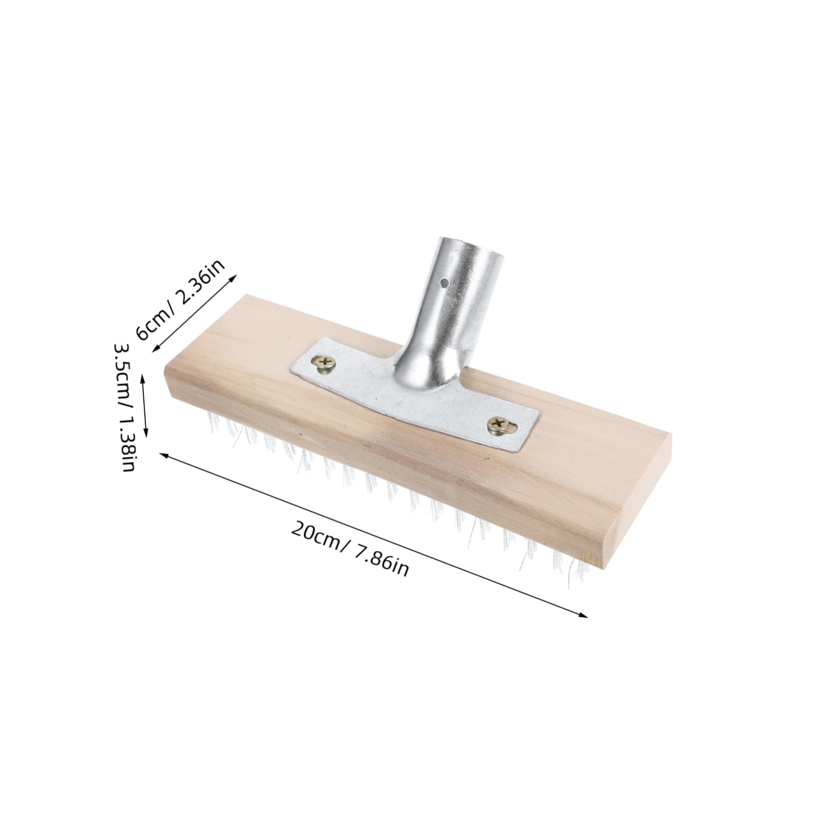 NOLITOY Wire Cleaning Brush Scrub Brush Wire Broom Brush Tiles Gap Brush Concrete Floor Cleaner Bathtub Brush Scrubber Heavy Duty Wire Brush Scrubber Broom Metal Brush Broom Steel Wire