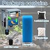 Aquarium Media Maintenance Kit Replacement for Fluval AC110 Power Filter, Includes 1 Blue Foam Filters, 2 Intake Strainer Sponge,2Pack Ceramic Rings and 4 Pack Activated Carbon #2