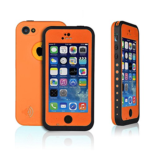 New Waterproof Shockproof Dirtproof Snowproof Protection Case Cover Only for Apple Iphone 5C Orange
