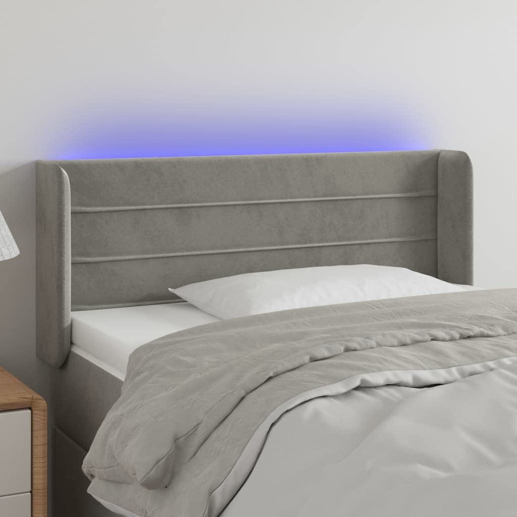 Testiera Letto Matrimoniale Con LED - Grigio Similpelle, 160x5x78/88cm, Regolabile, Moderna - Foto 11