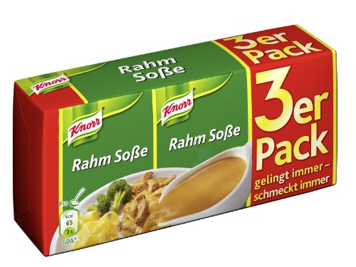 KNORR Rahm Sosse [ Roast Cream Sauce Mix ] (pack of 3 x 250 ml)
