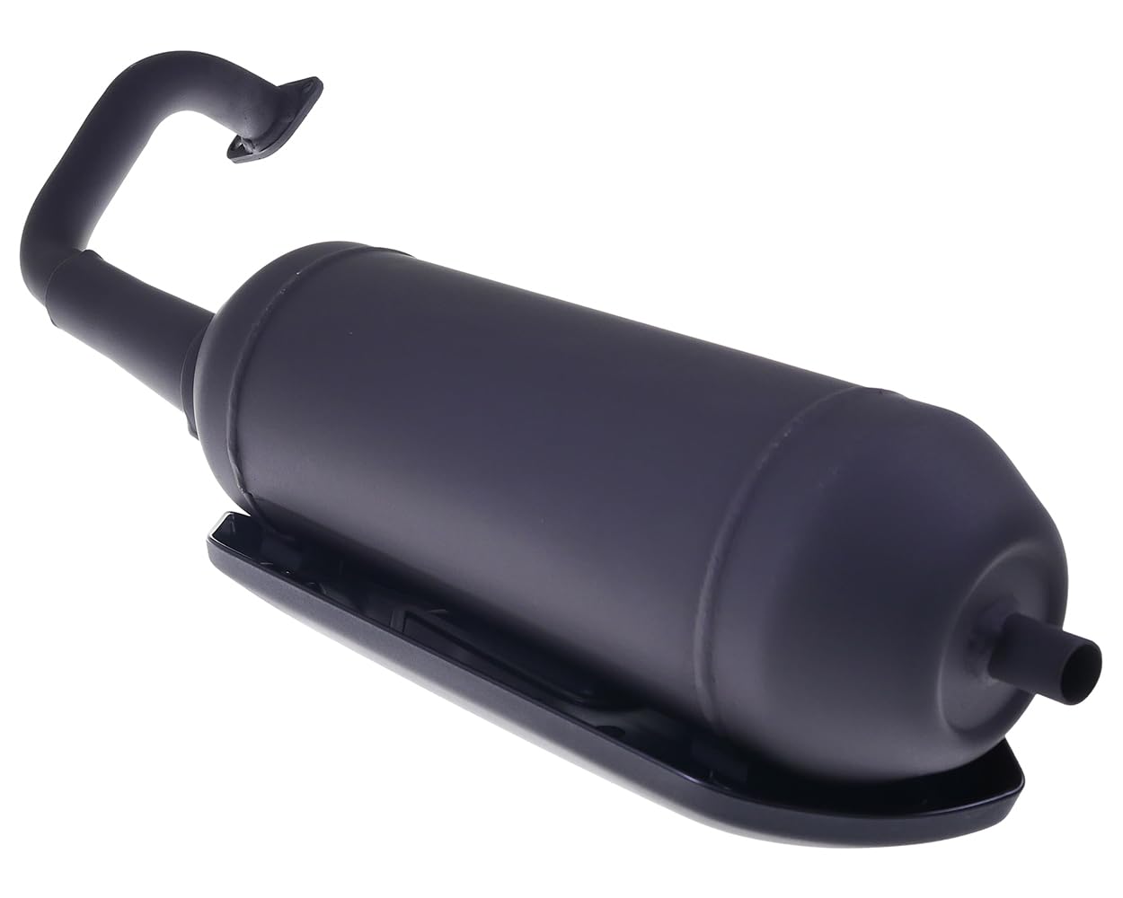 Auspuff TECNIGAS Silent Pro Black kompatibel mit CPI Aragon GP 50 Typ JR45 | Komplette Auspuffanlage, Motortyp China 1E40QMB; kompatibel mit KEEWAY ARN 50 E2, Easy 50 E2; nur mit hinterer Trommelbremse