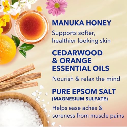 Dr Teal's Honey Blossom Body Wash with Manuka Honey, Magnesium and Essential Oils, Limited Edition, 24 FL OZ, 2 Pack image 5