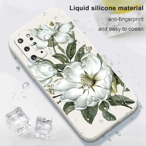Coque Samsung S20 Plus en coton blanc et motif floral chic - 6