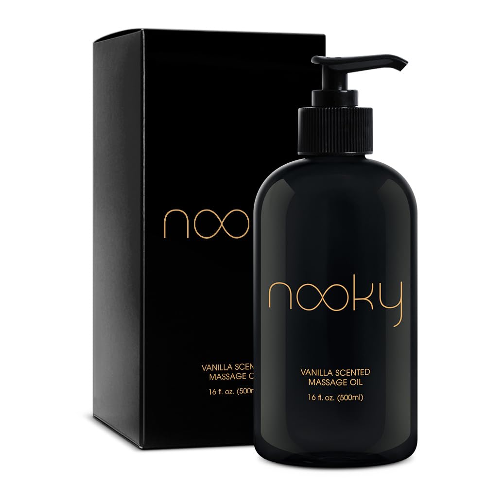 Nooky Vanilla Massage Oil with Fractionated Coconut Oil.16 Ounce