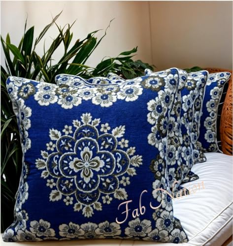 Fab Nation Cushion Handloom Cover Set of 5 for Home Decor | Handc...