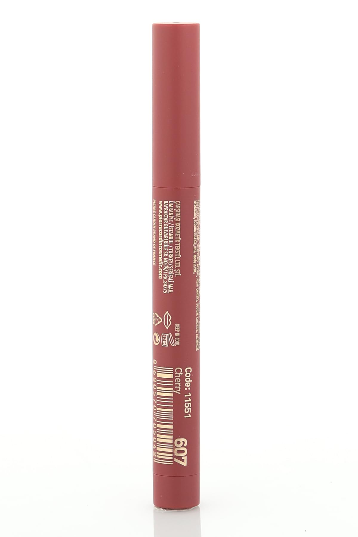 Pierre Cardin Chubby Silky Matte Lipstick – Waterproof-Ruj-Cherry-607