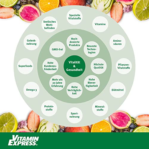 Fischöl Omega 3 Kapseln Hochdosiert mit 2000 mg Fischöl davon 800 mg EPA und 600 mg DHA pro Tag + Vitamin E (120 Stk) Ultra Pure Omega 3 Vitality Nutritionals by Vitaminexpress