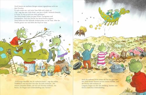 Die Olchis bekommen ein Haustier: Lustiges Kinderbuch mit farbenfrohen Illustrationen zum Vorlesen für Kinder ab 4 Jahren